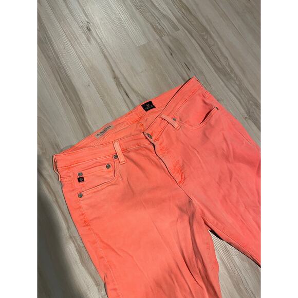 AG Adriano Goldschmied the stevie ankle slim straight leg coral size 31R - Picture 2 of 6